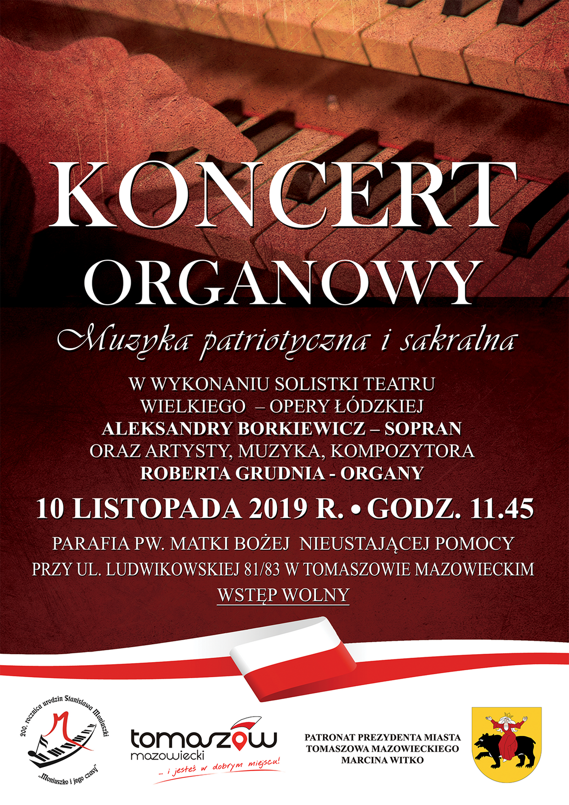 Koncert organowy w parafii na Ludwikowie