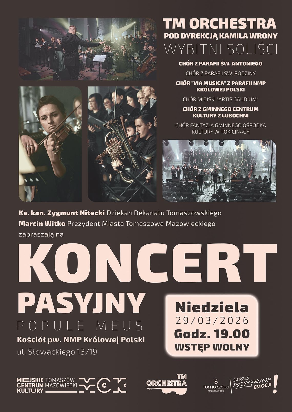 Koncert pasyjny „Popule Meus” w Tomaszowie Mazowieckim Koncert pasyjny „Popule Meus” w Tomaszowie Mazowieckim