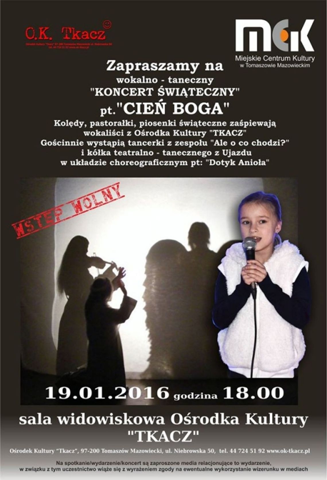 Koncert Świąteczny pt. „Cień Boga”