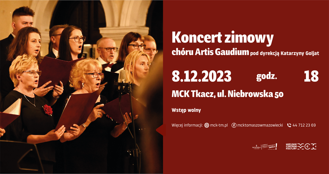 Koncert Zimowy chóru Artis Gaudium z Tomaszowa Mazowieckiego