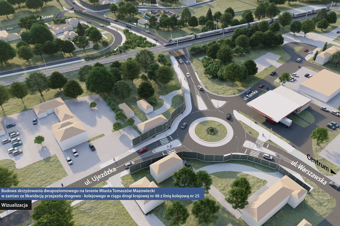 Koniec korków na Warszawskiej? PLK szykują bezkolizyjne skrzyżowanie w Tomaszowie