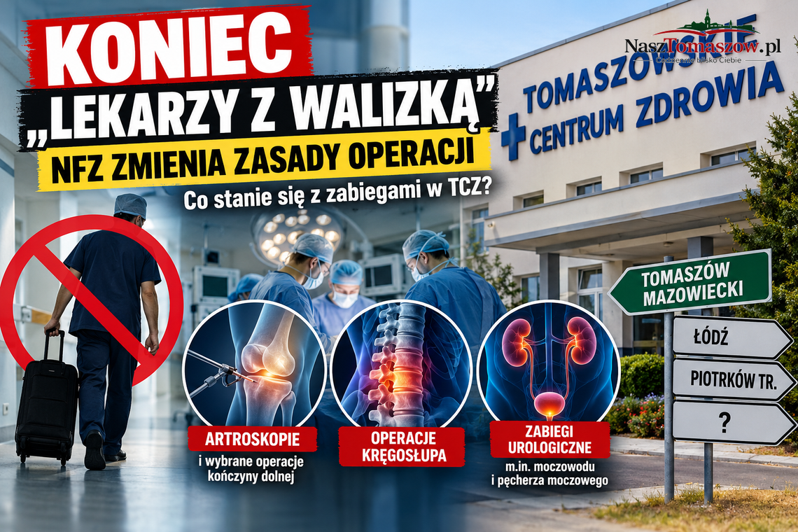 Koniec „lekarzy z walizką”. NFZ zmienia zasady operacji. Co stanie się z zabiegami w TCZ? Koniec „lekarzy z walizką”. NFZ zmienia zasady operacji. Co stanie się z zabiegami w TCZ?