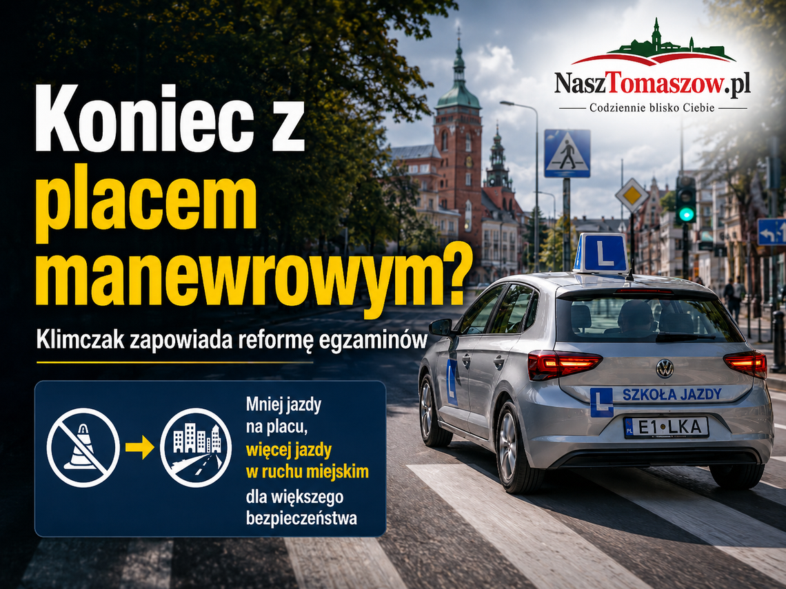 Koniec placu manewrowego na egzaminie? Minister Klimczak zapowiada reformę prawa jazdy