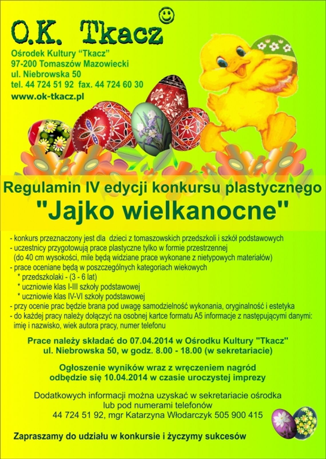 Konkurs plastyczny &quot;Jajko wielkanocne&quot;