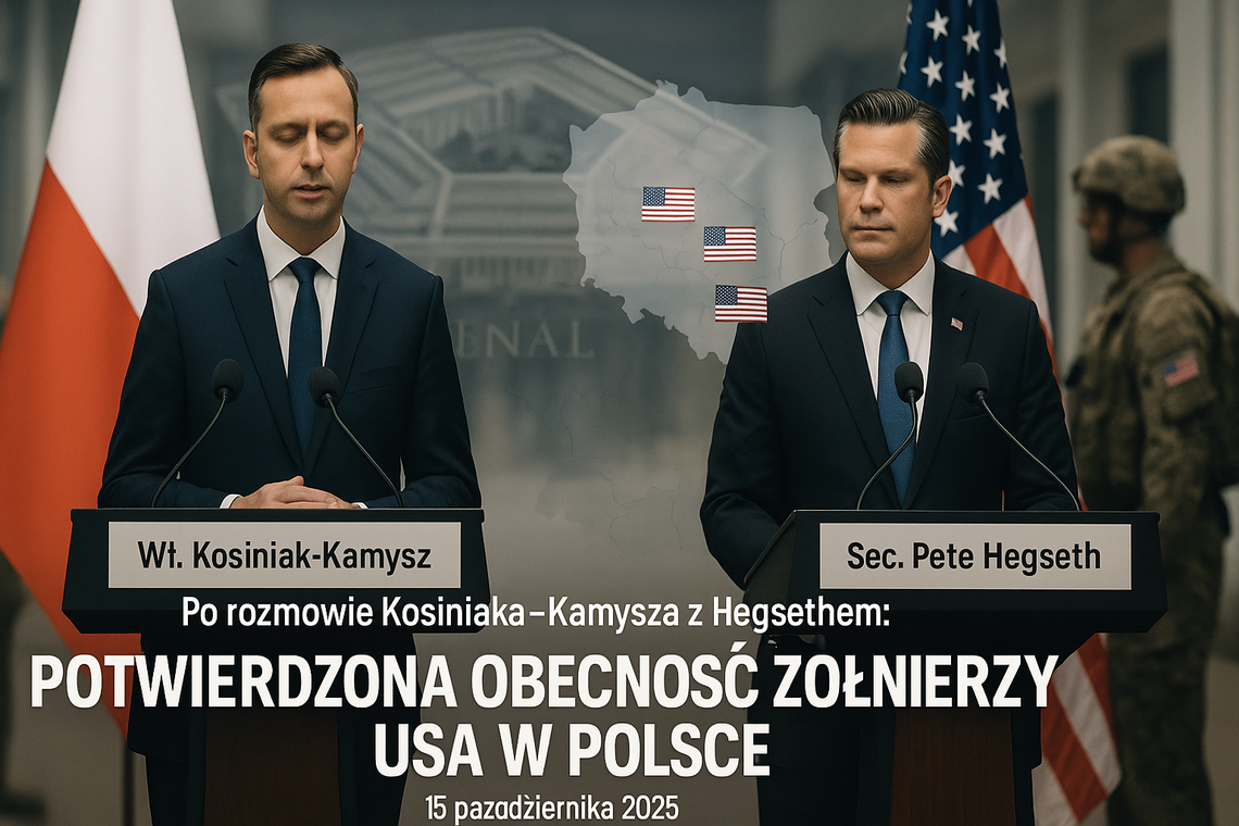 Kosiniak-Kamysz po rozmowie z Hegsethem: potwierdzona obecność żołnierzy amerykańskich w Polsce