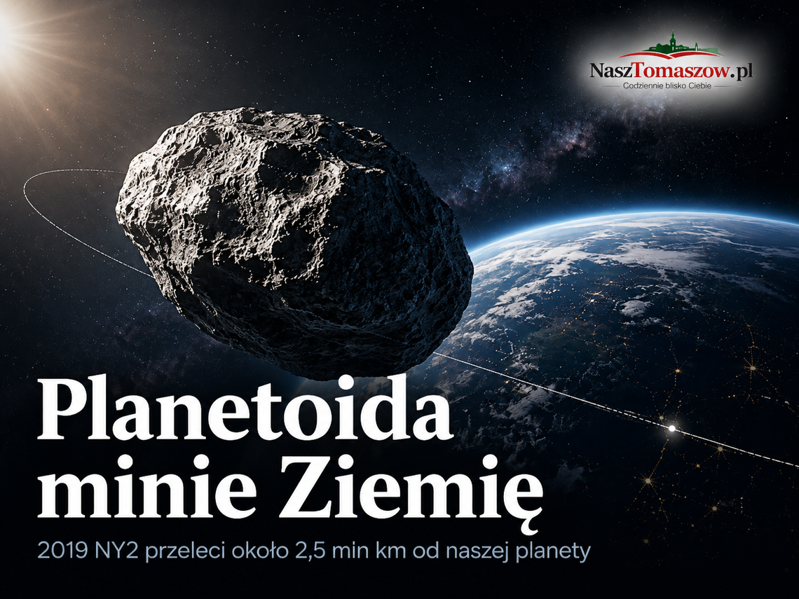 Kosmiczny gość minie Ziemię. Planetoida 2019 NY2 przeleci 2,5 mln km od nas Kosmiczny gość minie Ziemię. Planetoida 2019 NY2 przeleci 2,5 mln km od nas