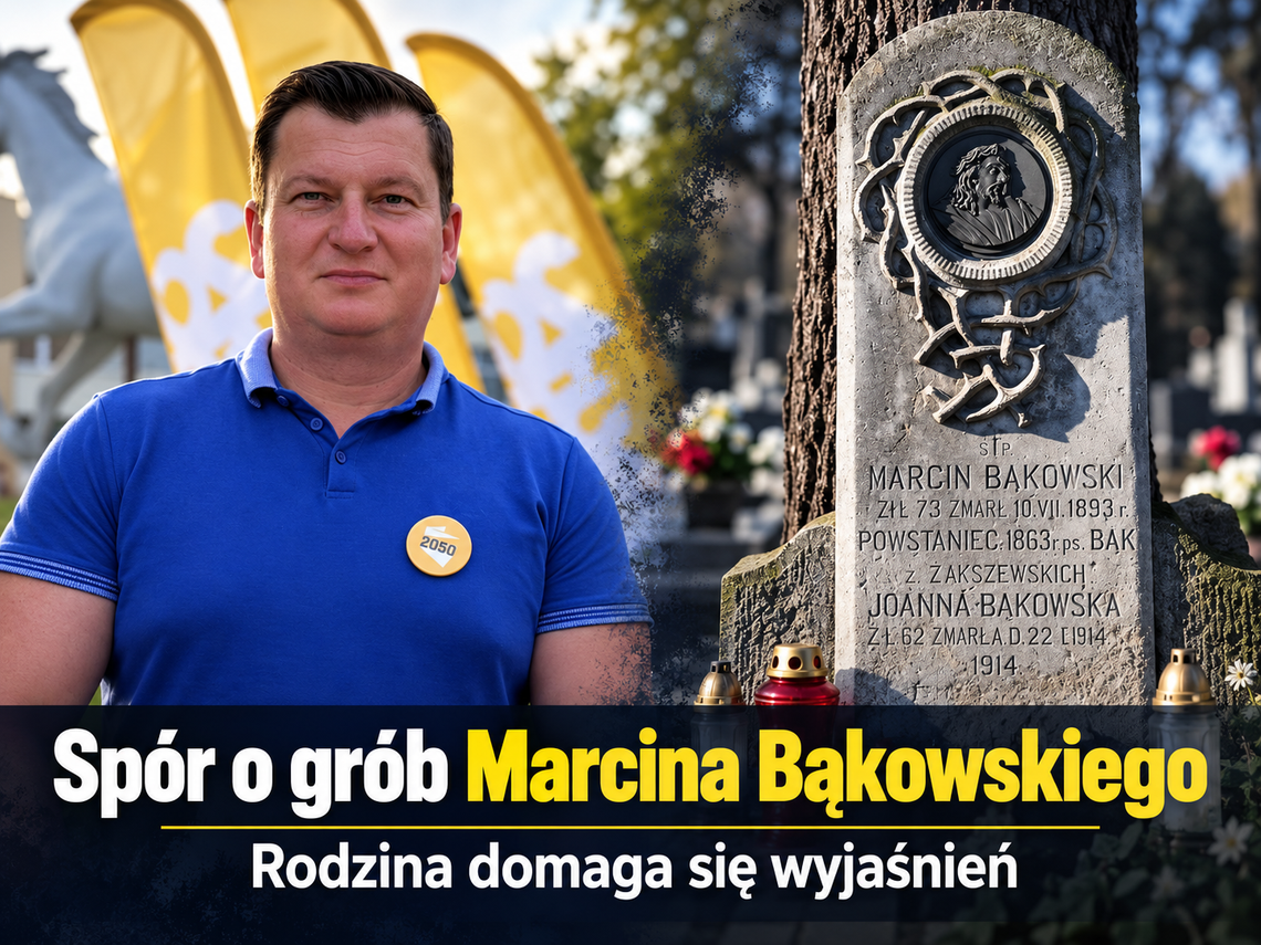 Kto i na jakiej podstawie ingerował w grób powstańca styczniowego? Rodzina Marcina Bąkowskiego domaga się wyjaśnień