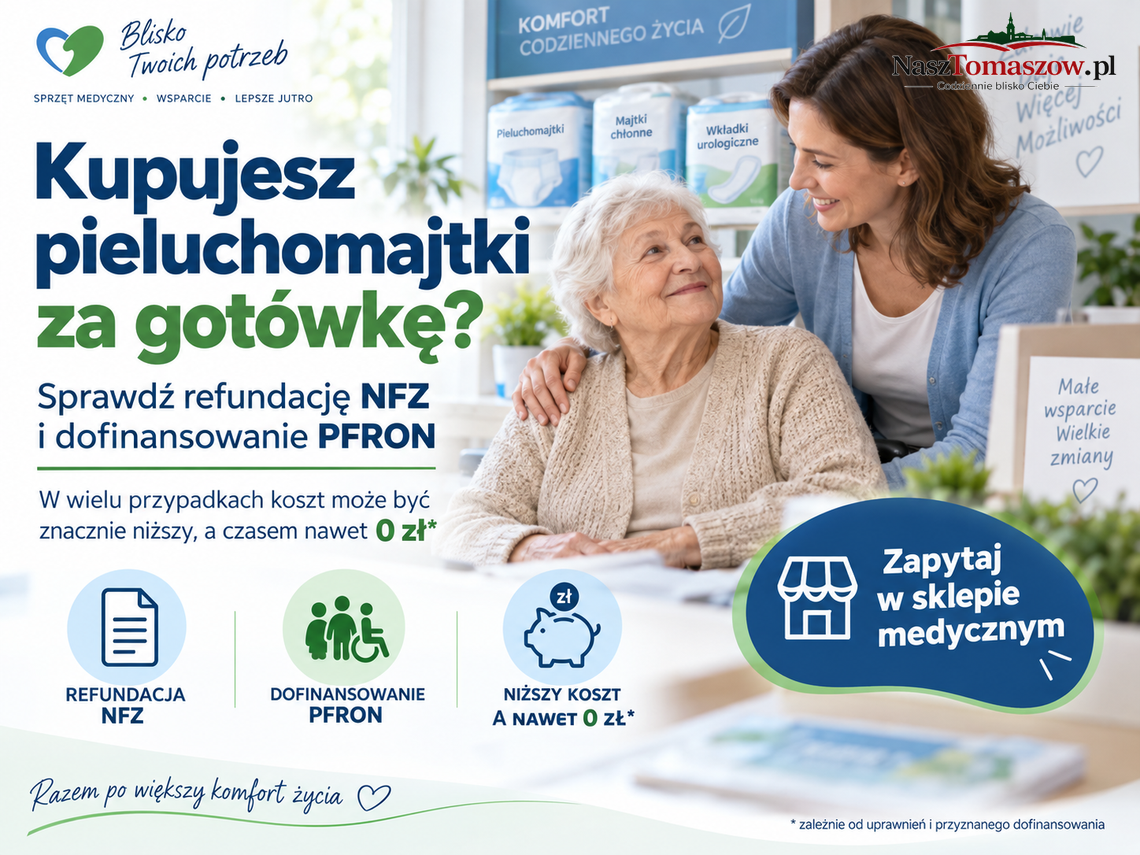 Kupujesz pieluchomajtki za gotówkę? Możliwe, że niepotrzebnie. NFZ i PFRON mogą pokryć koszt Kupujesz pieluchomajtki za gotówkę? Możliwe, że niepotrzebnie. NFZ i PFRON mogą pokryć koszt