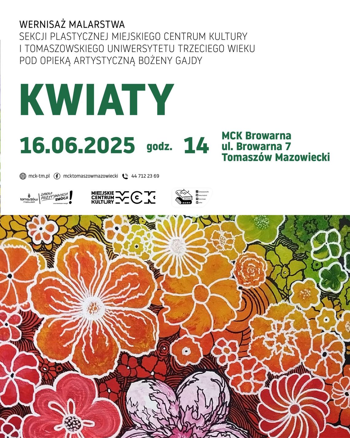 „Kwiaty” – zapraszamy na wernisaż wystawy malarstwa
