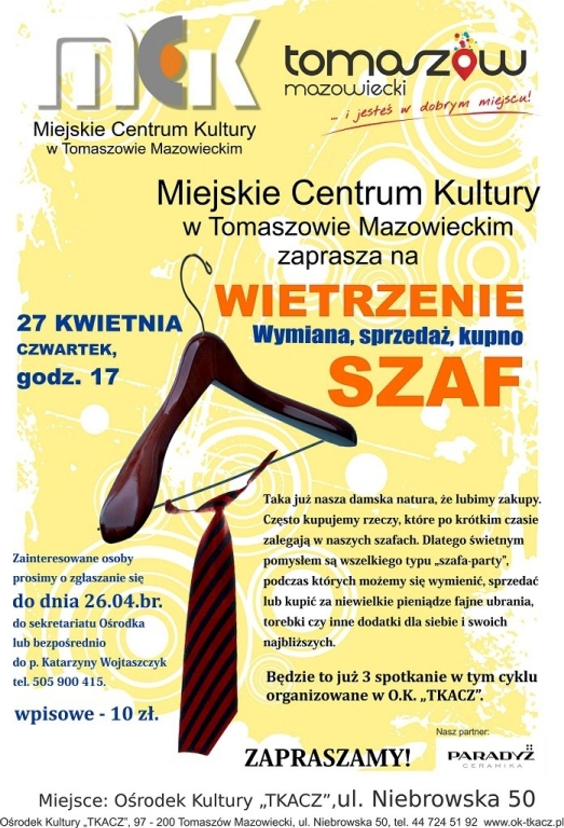 Kwietniowe wietrzenie szafy