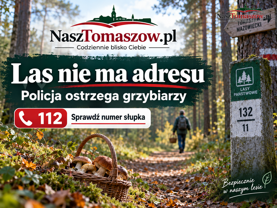 Las nie ma adresu. Tomaszowska policja ostrzega grzybiarzy przed weekendem Las nie ma adresu. Tomaszowska policja ostrzega grzybiarzy przed weekendem