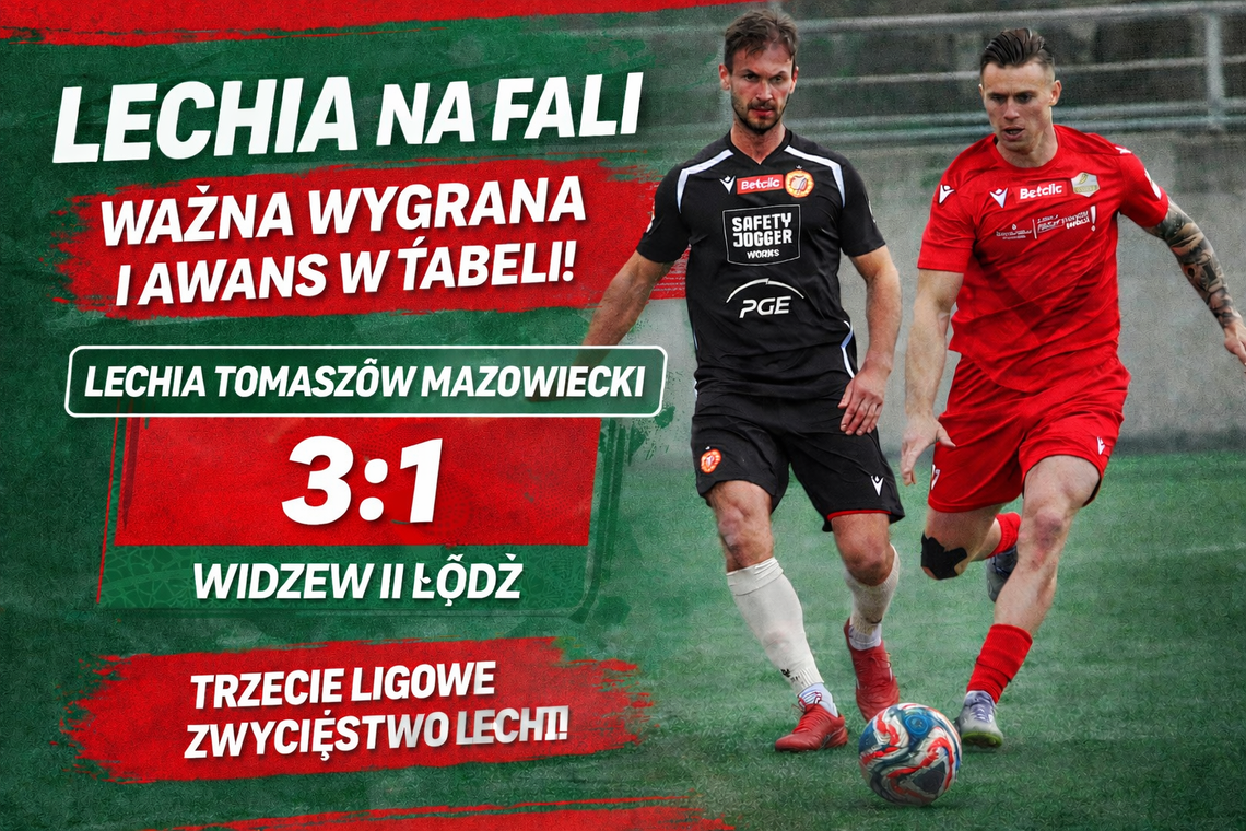 Lechia nie zwalnia. Trzecie zwycięstwo z rzędu i wyraźny awans w tabeli