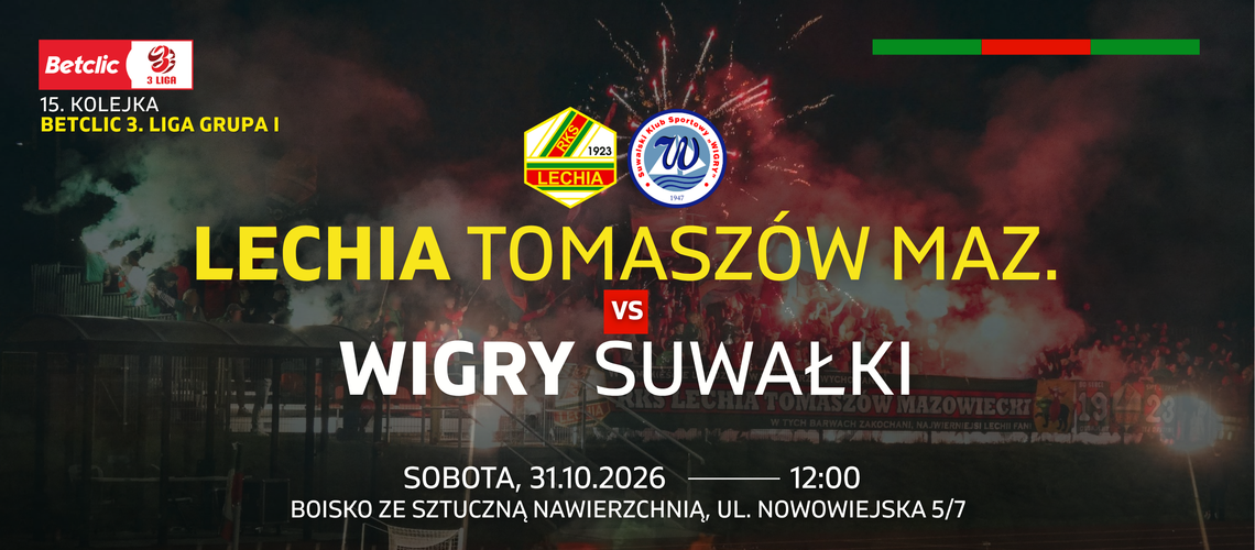 Lechia przed wielkim testem. Do Tomaszowa przyjeżdża wicelider z Suwałk Lechia przed wielkim testem. Do Tomaszowa przyjeżdża wicelider z Suwałk