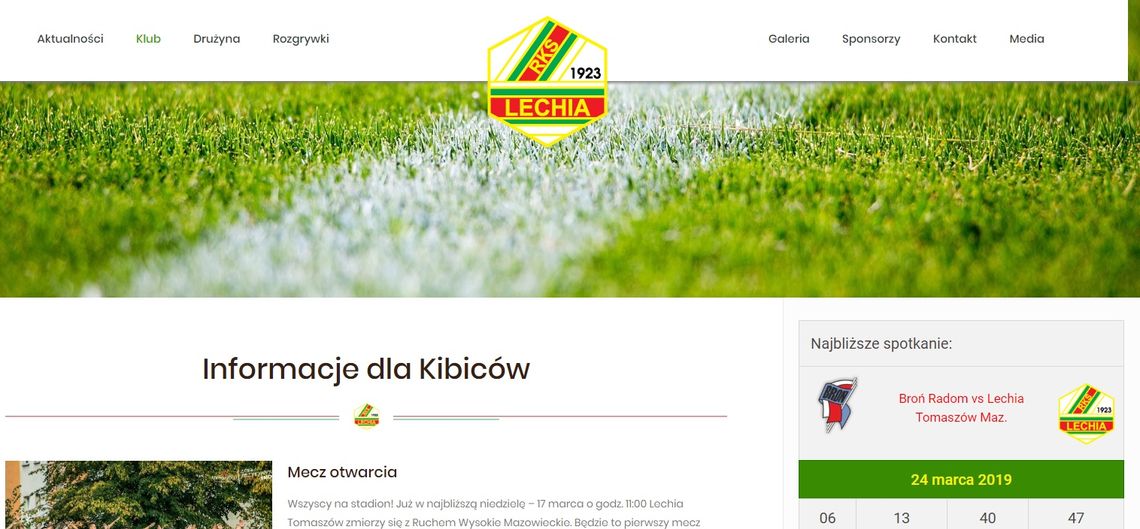 Lechia uruchomiła nowy serwis internetowy