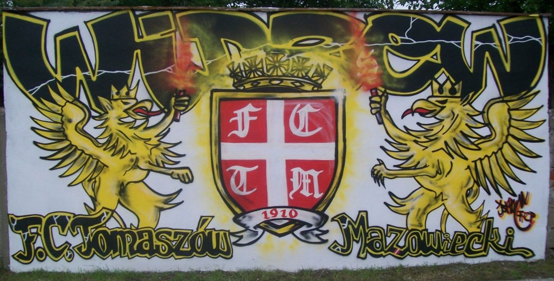 Legalne graffiti Widzewa w Tomaszowie