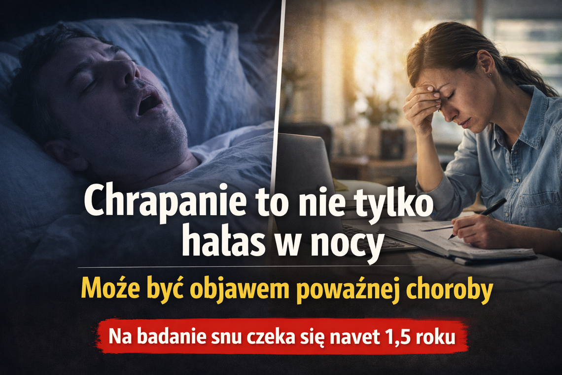 Lekarze alarmują: problemy ze snem rosną. Na badanie trzeba czekać nawet 1,5 roku