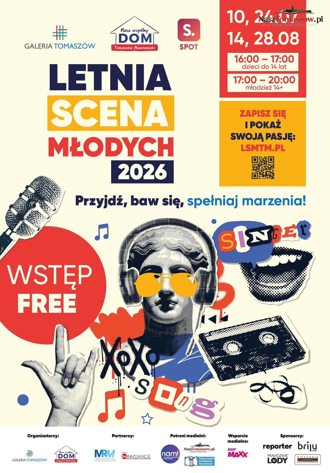 Letnia Scena Młodych 2026 w Galerii Tomaszów. Pierwsza odsłona już 10 lipca Letnia Scena Młodych 2026 w Galerii Tomaszów. Pierwsza odsłona już 10 lipca
