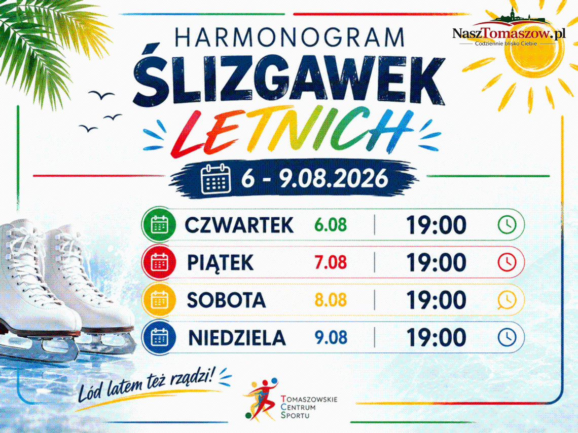 Letnie ślizgawki wracają do Areny. Miasto opublikowało harmonogram na 6–16 sierpnia
