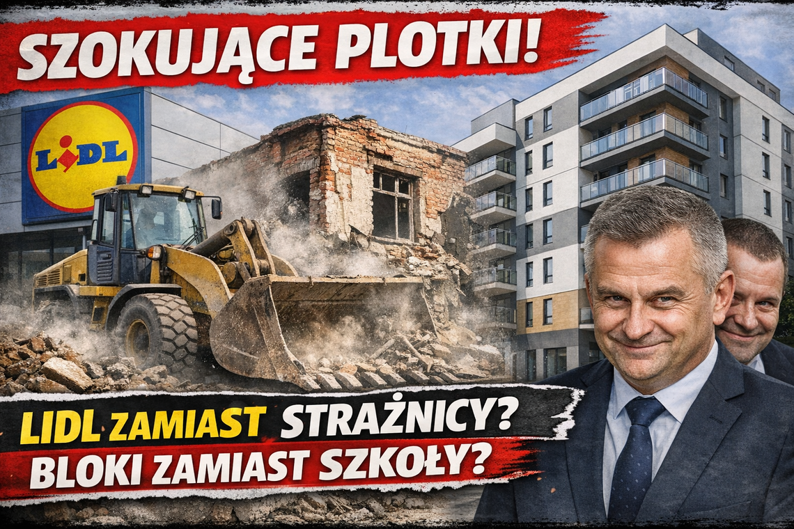 Lidl zamiast strażnicy? Bloki zamiast szkoły? Tak się produkuje polityczne plotki Lidl zamiast strażnicy? Bloki zamiast szkoły? Tak się produkuje polityczne plotki