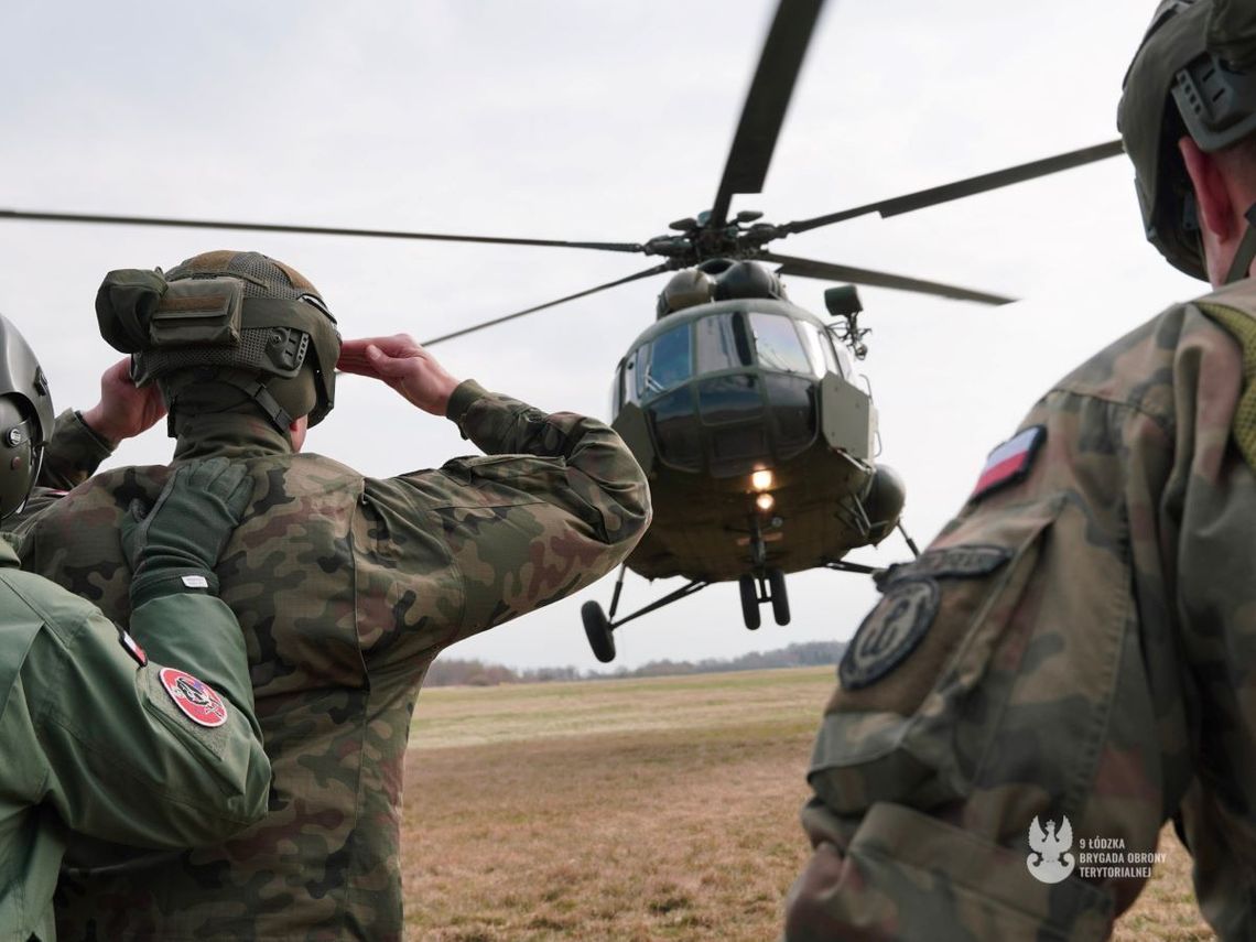 Łódzcy Terytorialsi szkolili się z 1 Dywizjonem Lotniczym