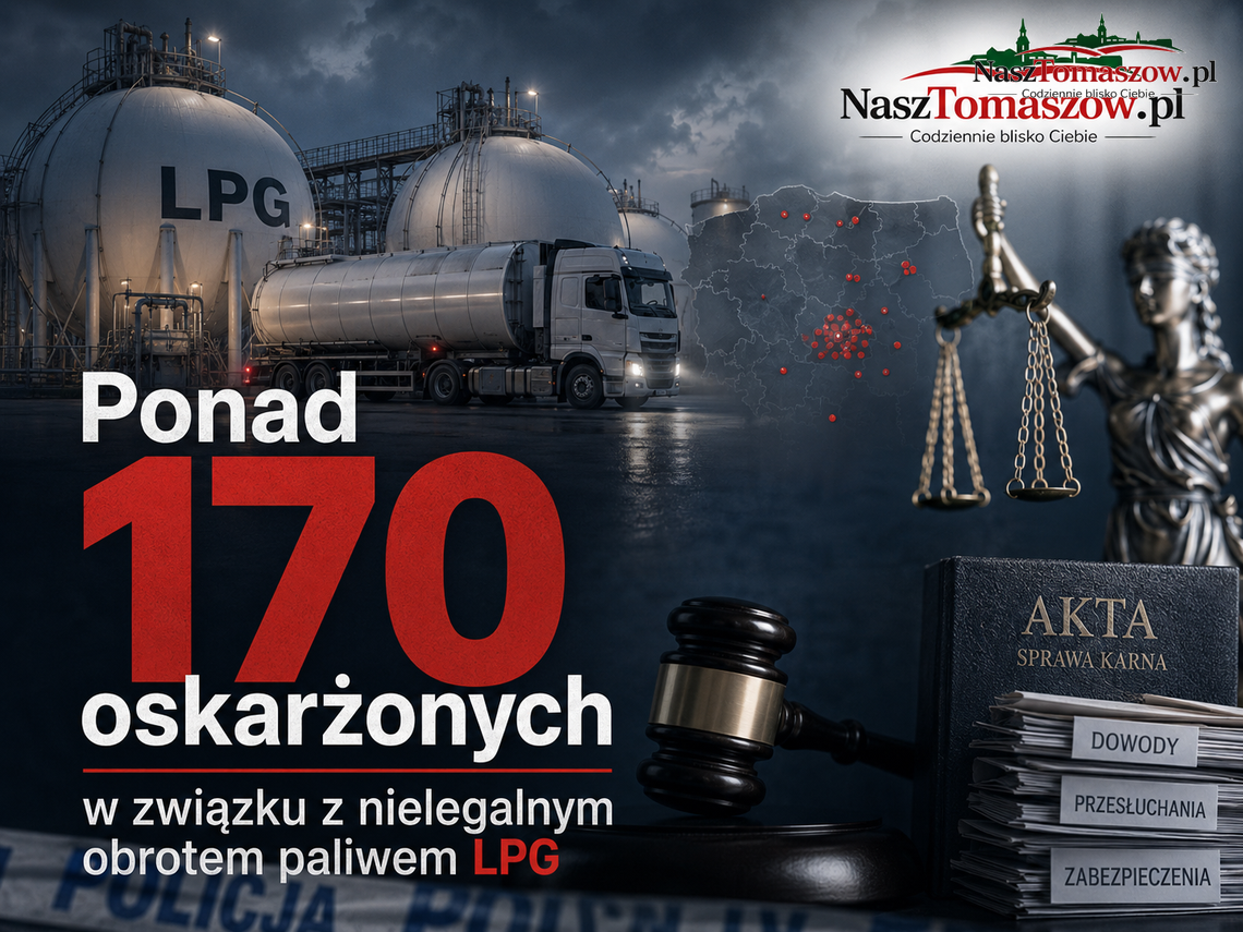 Łódzkie/ Ponad 170 oskarżonych w związku z nielegalnym obrotem paliwem LPG Łódzkie/ Ponad 170 oskarżonych w związku z nielegalnym obrotem paliwem LPG