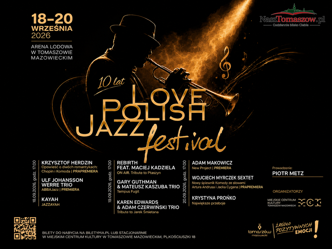 Love Polish Jazz Festival po raz dziesiąty. Arena Lodowa szykuje trzy dni muzycznych emocji Love Polish Jazz Festival po raz dziesiąty. Arena Lodowa szykuje trzy dni muzycznych emocji