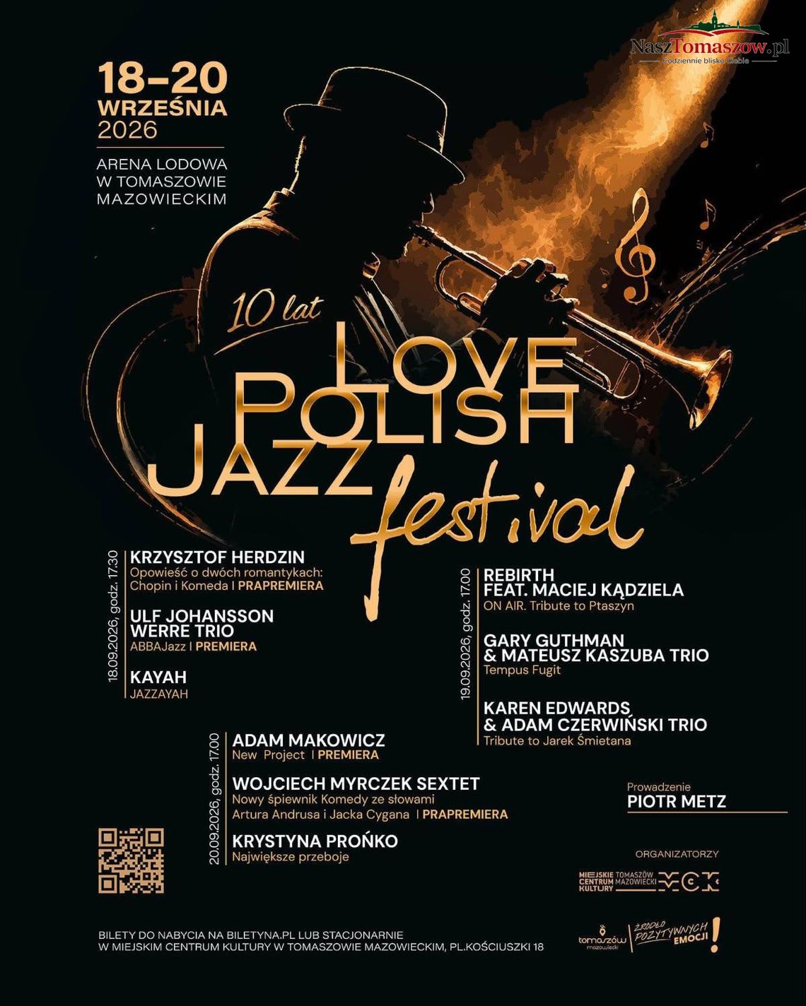 Love Polish Jazz Festival wraca do Tomaszowa. Jubileuszowa edycja we wrześniu Love Polish Jazz Festival wraca do Tomaszowa. Jubileuszowa edycja we wrześniu