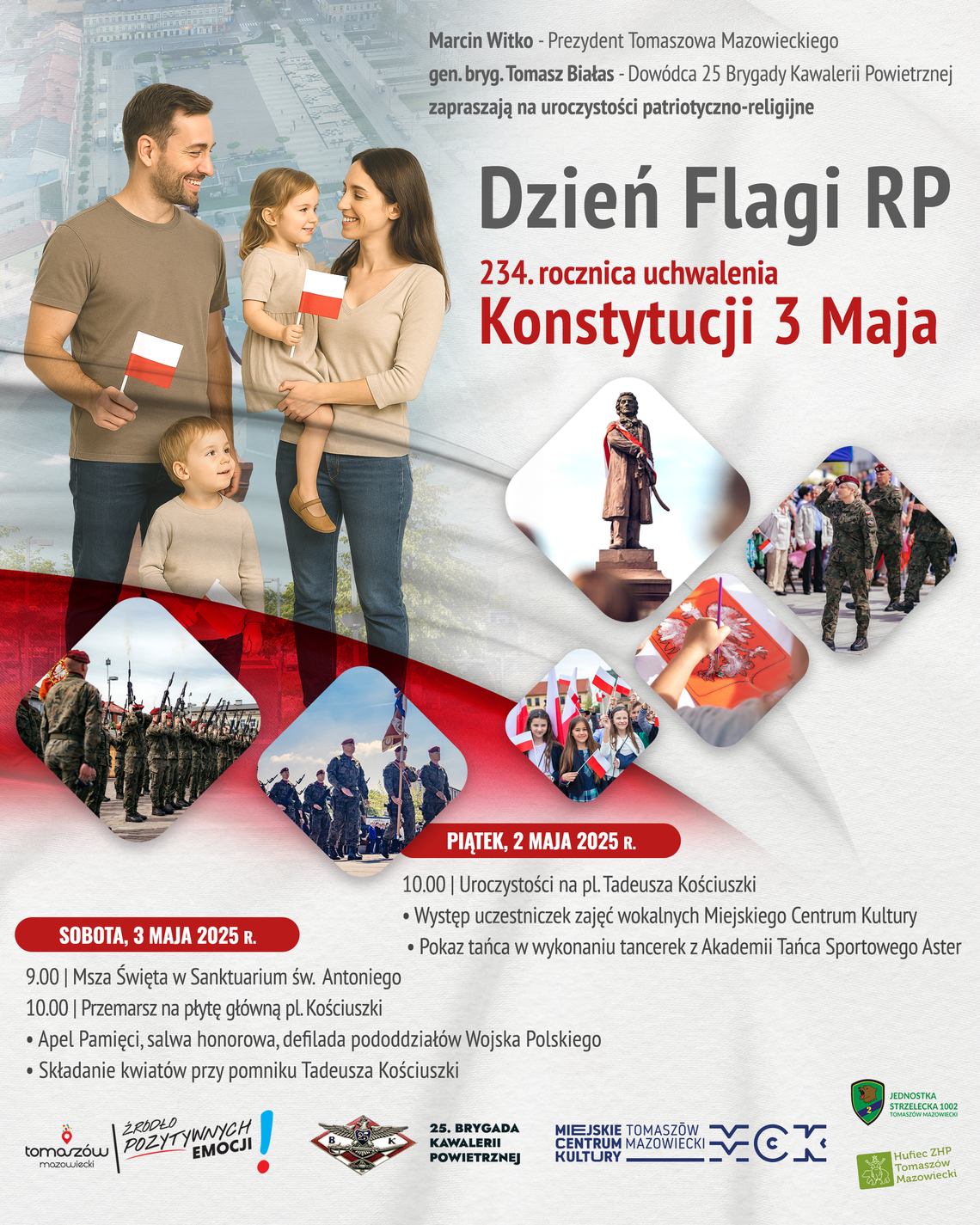 Majowe uroczystości patriotyczne w Tomaszowie Mazowieckim