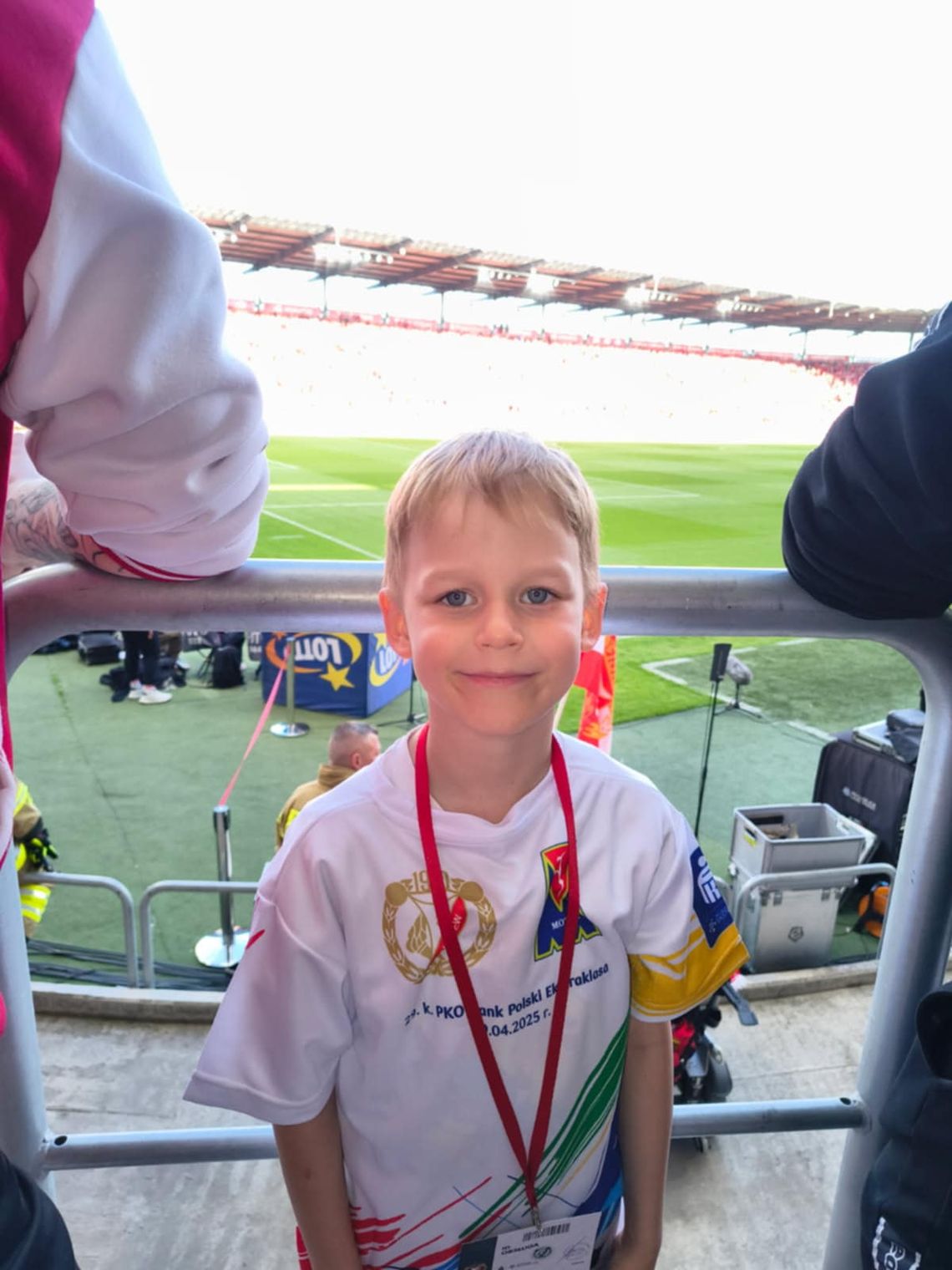 Mały tomaszowianin na widzewskim boisku