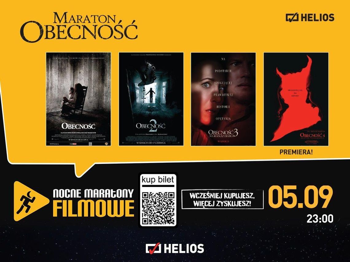 Maraton grozy w Heliosie: „Obecność 4”  podczas Nocnych Maratonów Filmowych