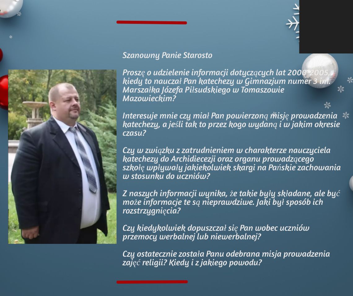 Mariusz Węgrzynowski. Jak się nie pomyli.. to wiadomo