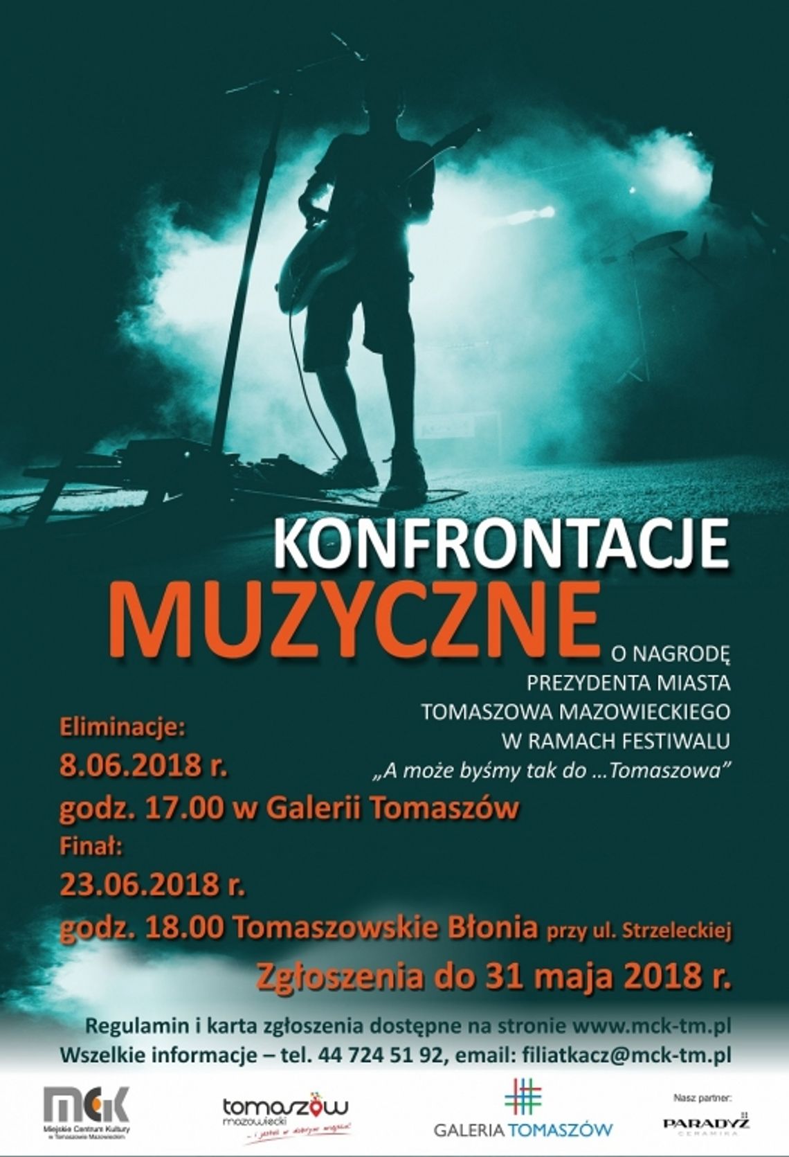 MCK zaprasza do udziału w Konfrontacjach Muzycznych o nagrodę Prezydenta Tomaszowa Mazowieckiego