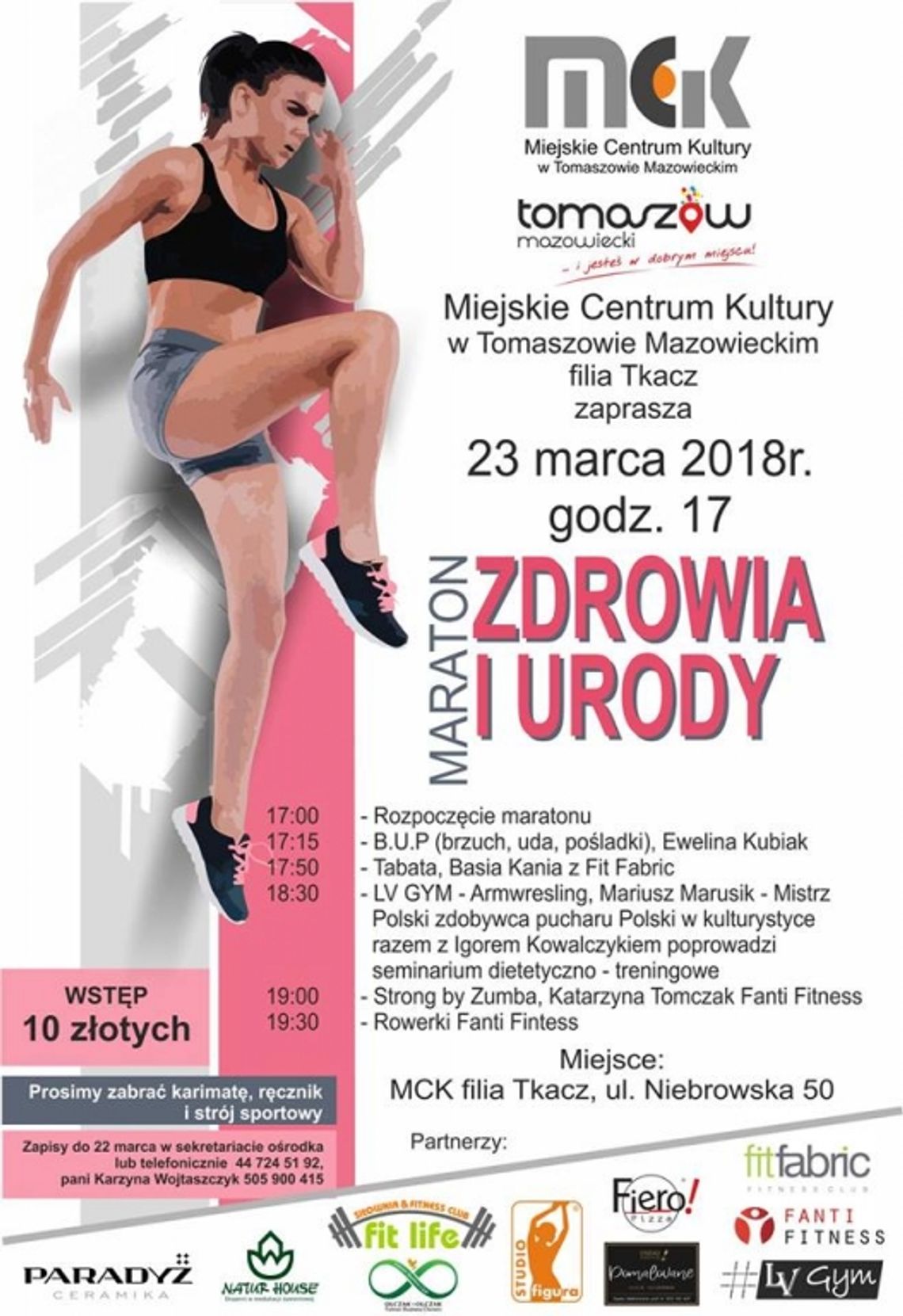 MCK zaprasza na Maraton Zdrowia i Urody