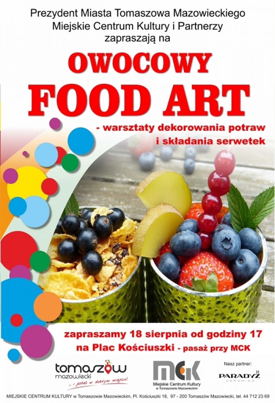 MCK zaprasza na OWOCOWY FOOD ART