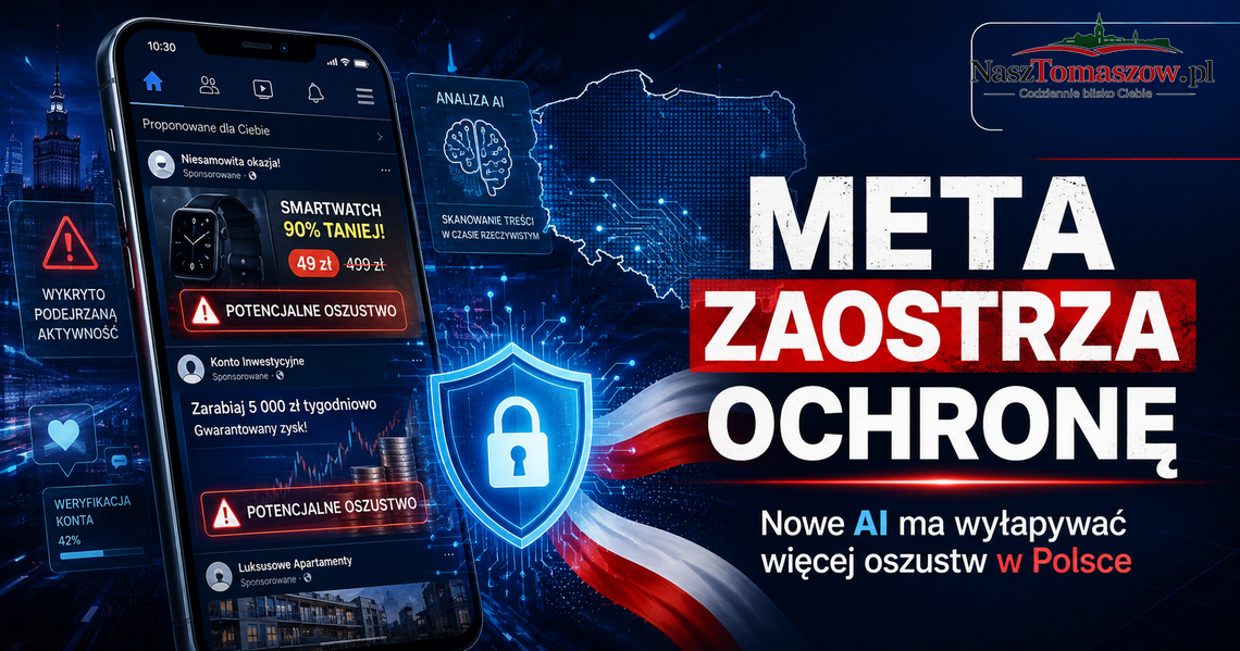 Meta reaguje po groźbie miliardowej kary. W Polsce rusza nowa ochrona przed oszustami na Facebooku i Instagramie Meta reaguje po groźbie miliardowej kary. W Polsce rusza nowa ochrona przed oszustami na Facebooku i Instagramie