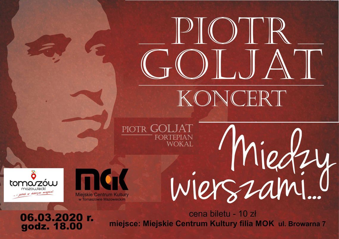 Między wierszami ‒ koncert Piotra Goljata