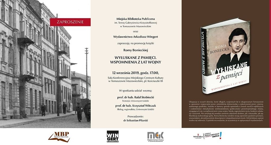 Miejska Biblioteka Publiczna zaprasza na promocję książki Romy Bonieckiej