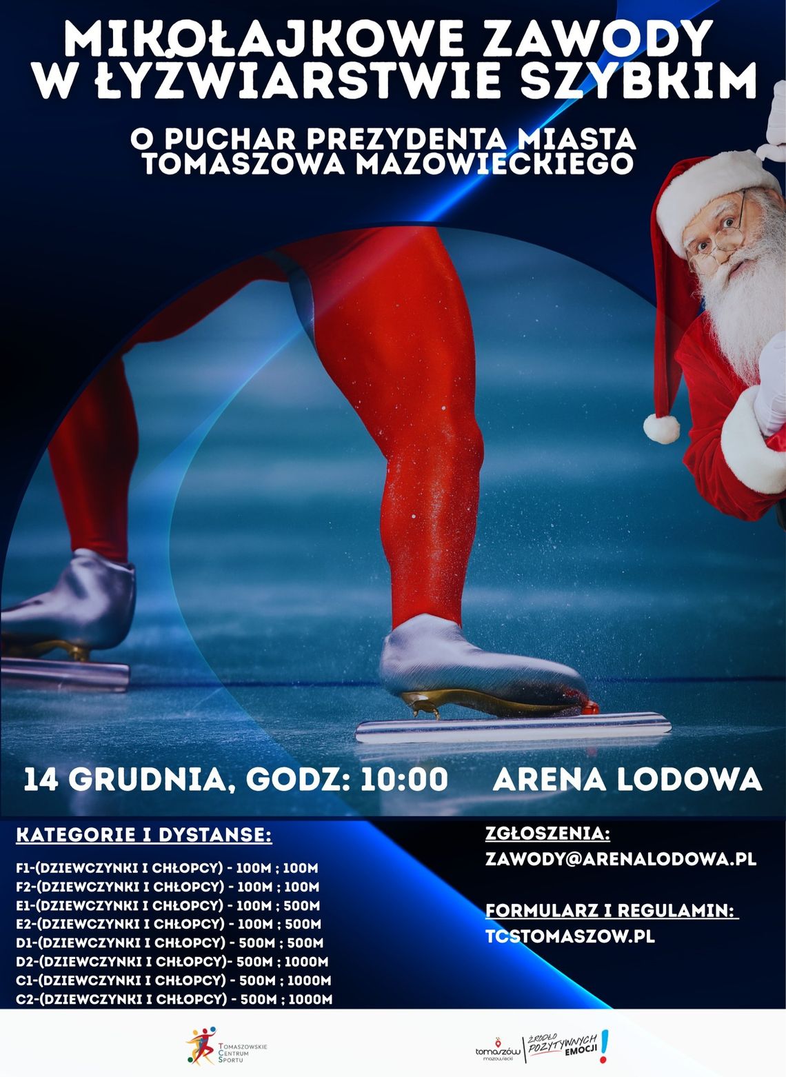 Mikołajkowe Zawody w Łyżwiarstwie w Arenie