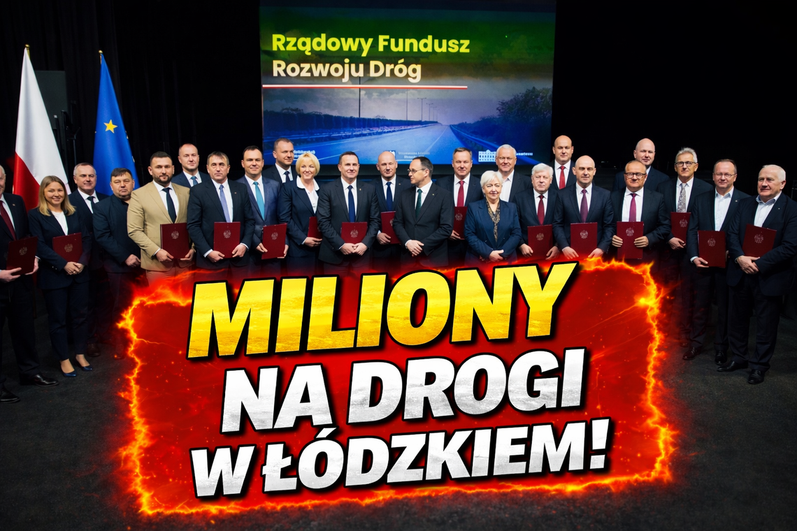 Miliony na drogi w Łódzkiem. Pierwsze umowy podpisane w Tomaszowie Mazowieckim