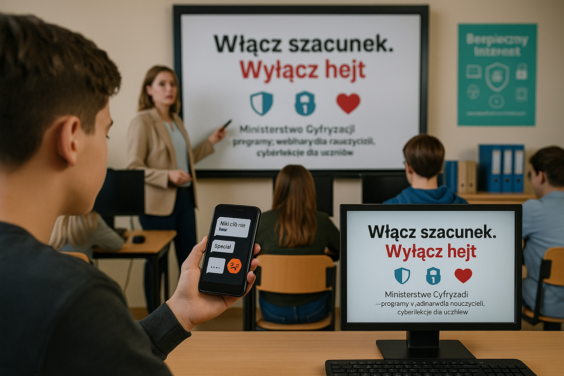 Ministerstwo cyfryzacji: będą działania ukierunkowane na walkę z cyberprzemocą Ministerstwo cyfryzacji: będą działania ukierunkowane na walkę z cyberprzemocą