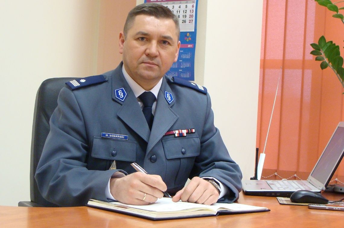 Mirosław Domański nie jest już komendantem Policji w Tomaszowie Mazowieckim