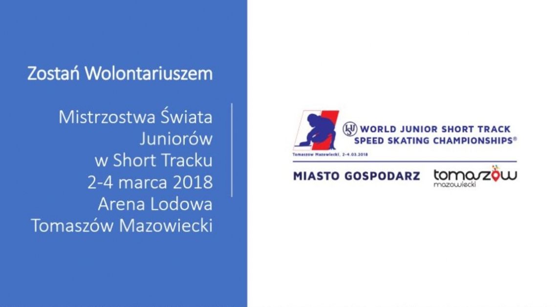 Mistrzostwa Świata Juniorów w Short Tracku. Trwa nabór wolontariuszy