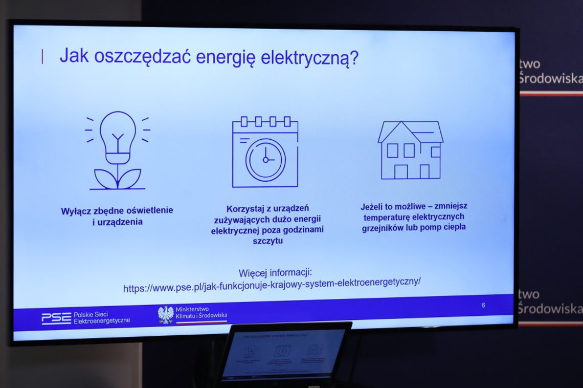 MKiŚ i PSE zachęcają do oszczędzania energii w godzinach szczytu