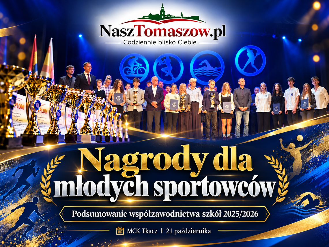 Młodzi sportowcy na podium. W MCK Tkacz podsumowano rok szkolnych zmagań
