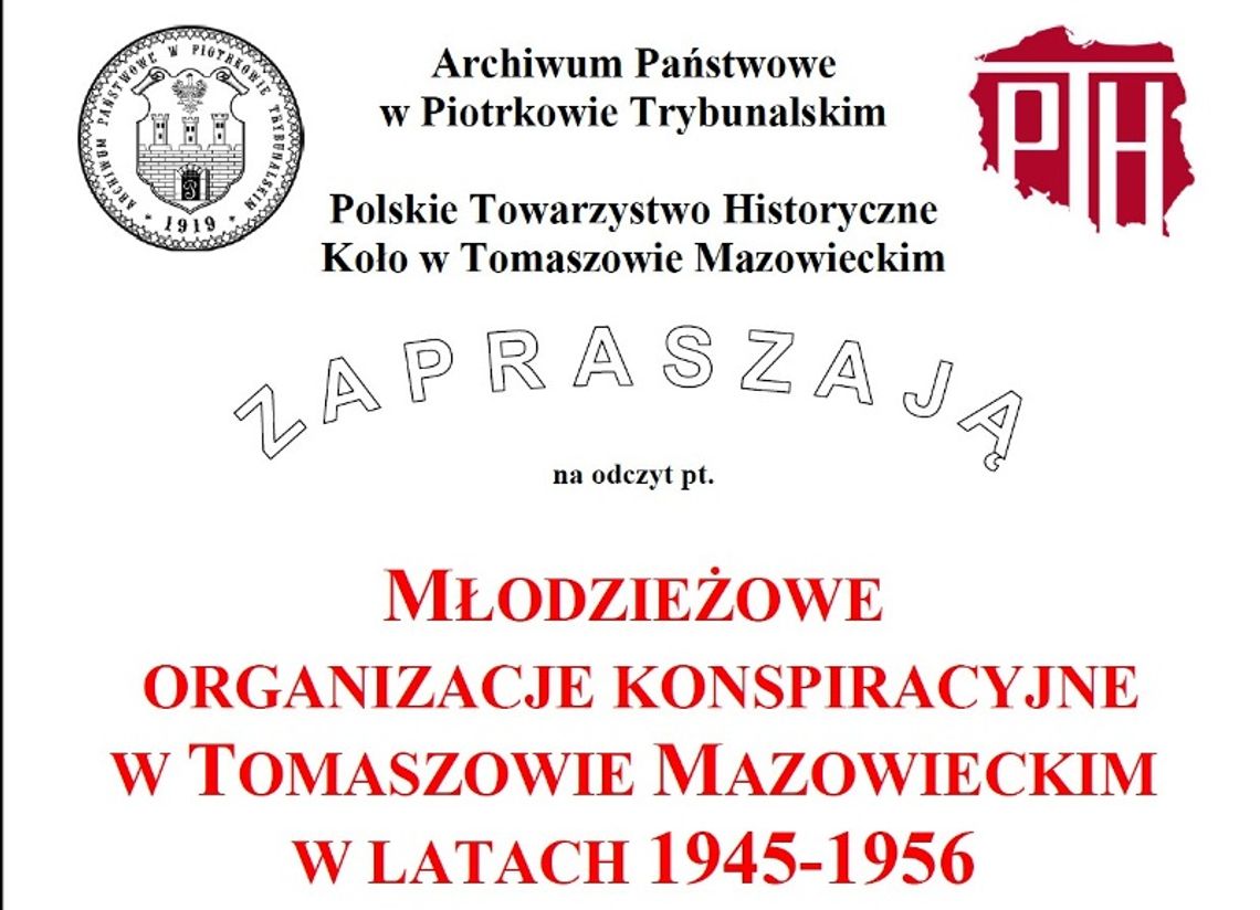 Młodzieżowe organizacje konspiracyjne w Tomaszowie Mazowieckim w latach 1945-1956