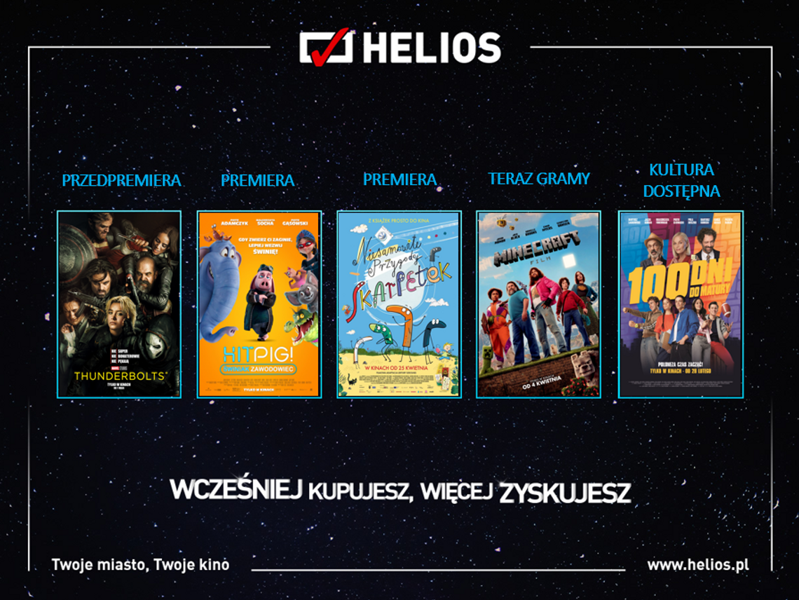 Moc nowości w kinach Helios