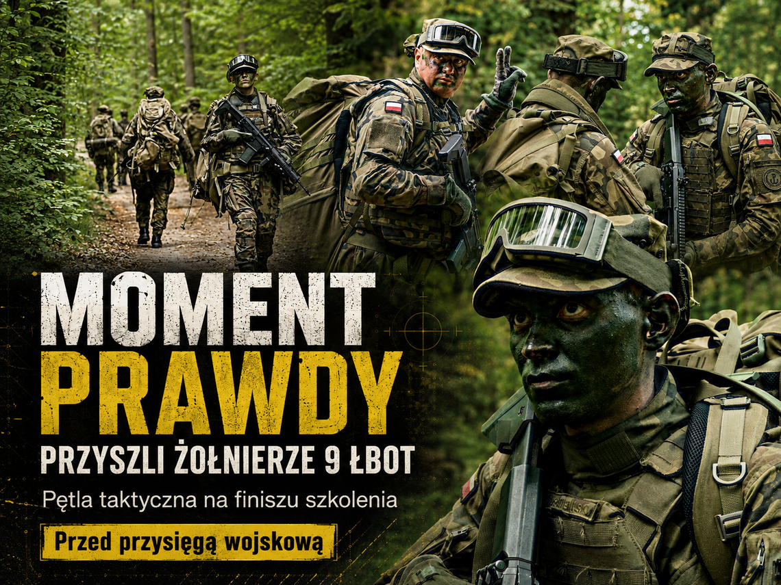 Moment prawdy dla przyszłych żołnierzy 9 ŁBOT. Pętla taktyczna sprawdziła ich odporność i umiejętności