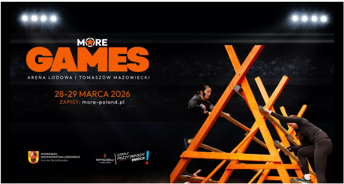 More Games 2026 w Arenie Lodowej. Biegi przeszkodowe pod dachem już 28–29 marca More Games 2026 w Arenie Lodowej. Biegi przeszkodowe pod dachem już 28–29 marca