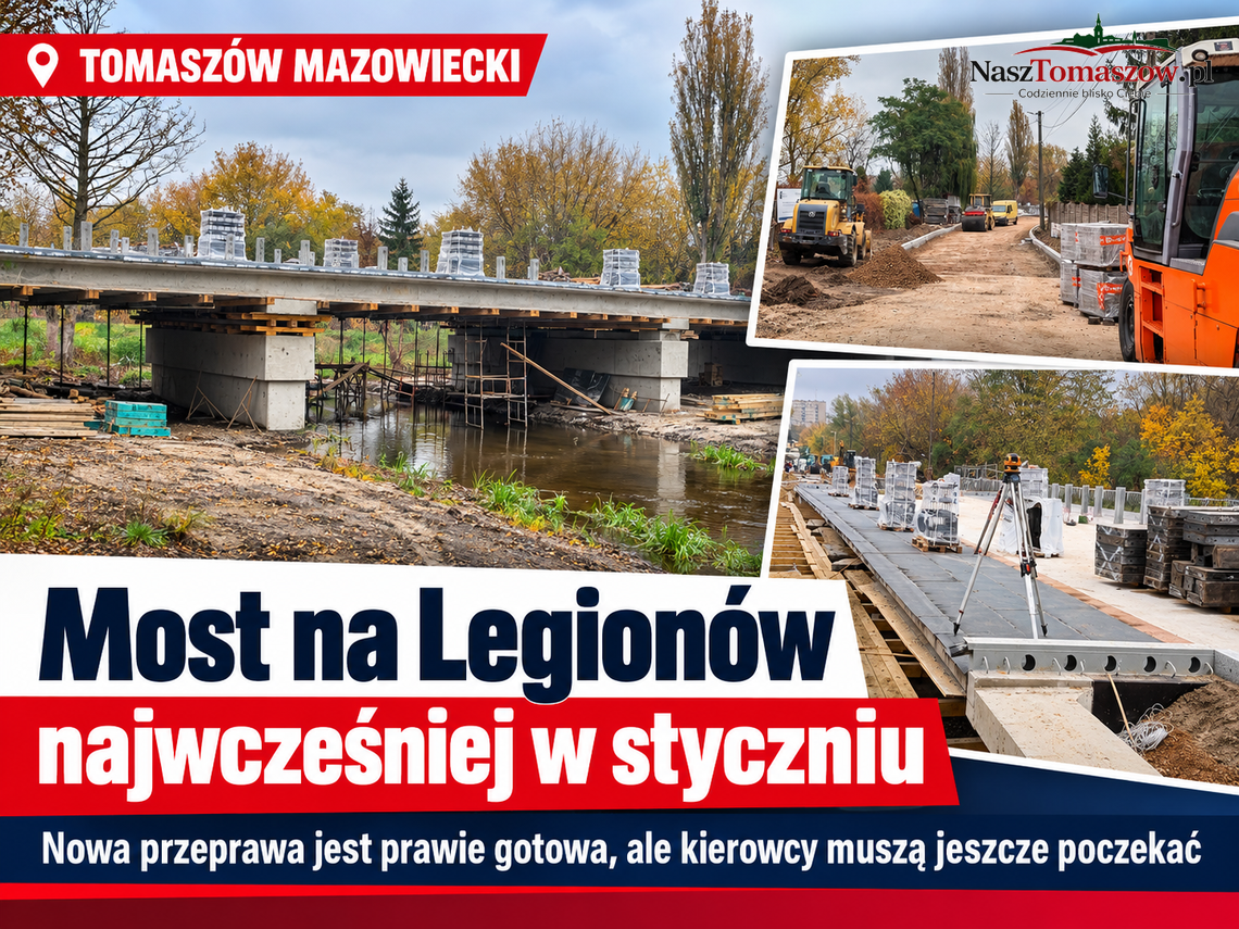 Most na Legionów prawie gotowy. Czy uda się zakończyć inwestycję do końca roku? Most na Legionów prawie gotowy. Czy uda się zakończyć inwestycję do końca roku?