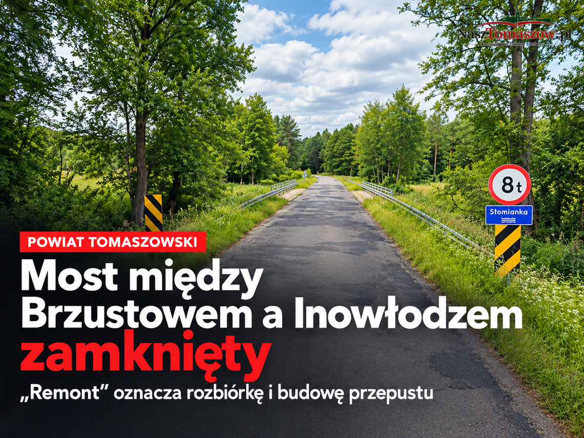 Mostu już nie będzie. Między Brzustowem a Inowłodzem powstanie przepust, mieszkańców czeka długi objazd